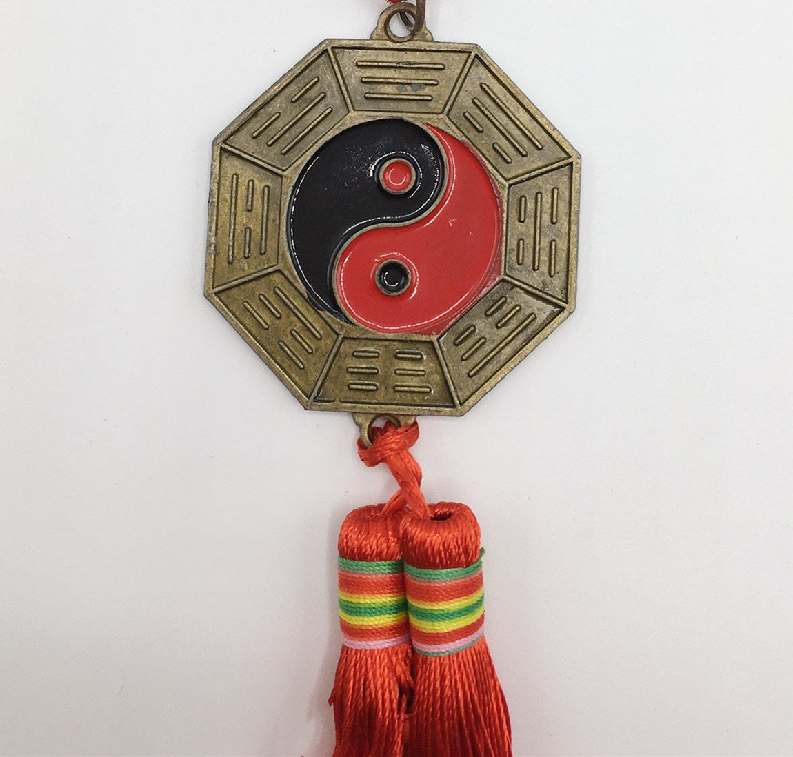 YinYang Feng Shui ornament with Chinese red thread knot